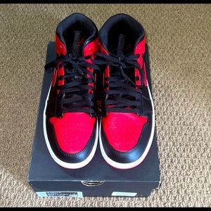 Jordan 1 Mid Bred Sneakers; Size 10.5; Brand New!!
